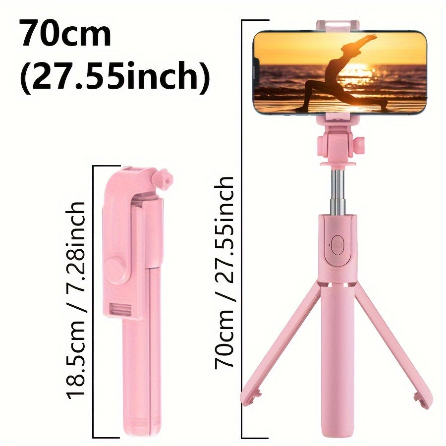 Flexibele Selfie Stick met Draadloze Afstandsbediening en 360° Rotatie – Compacte Selfie Pole voor iPhone en Reizen