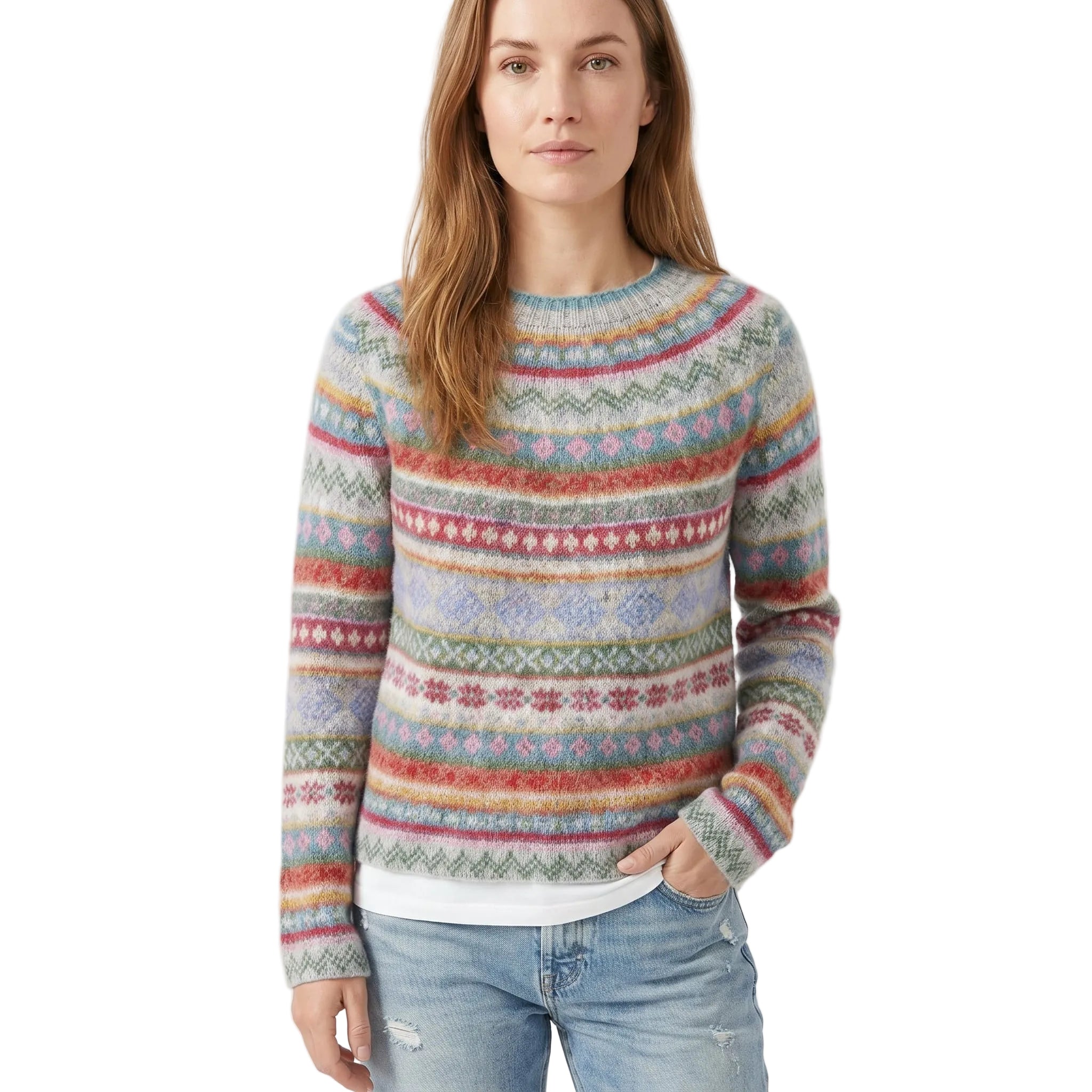 Dames Vintage Trui met Retro-Design