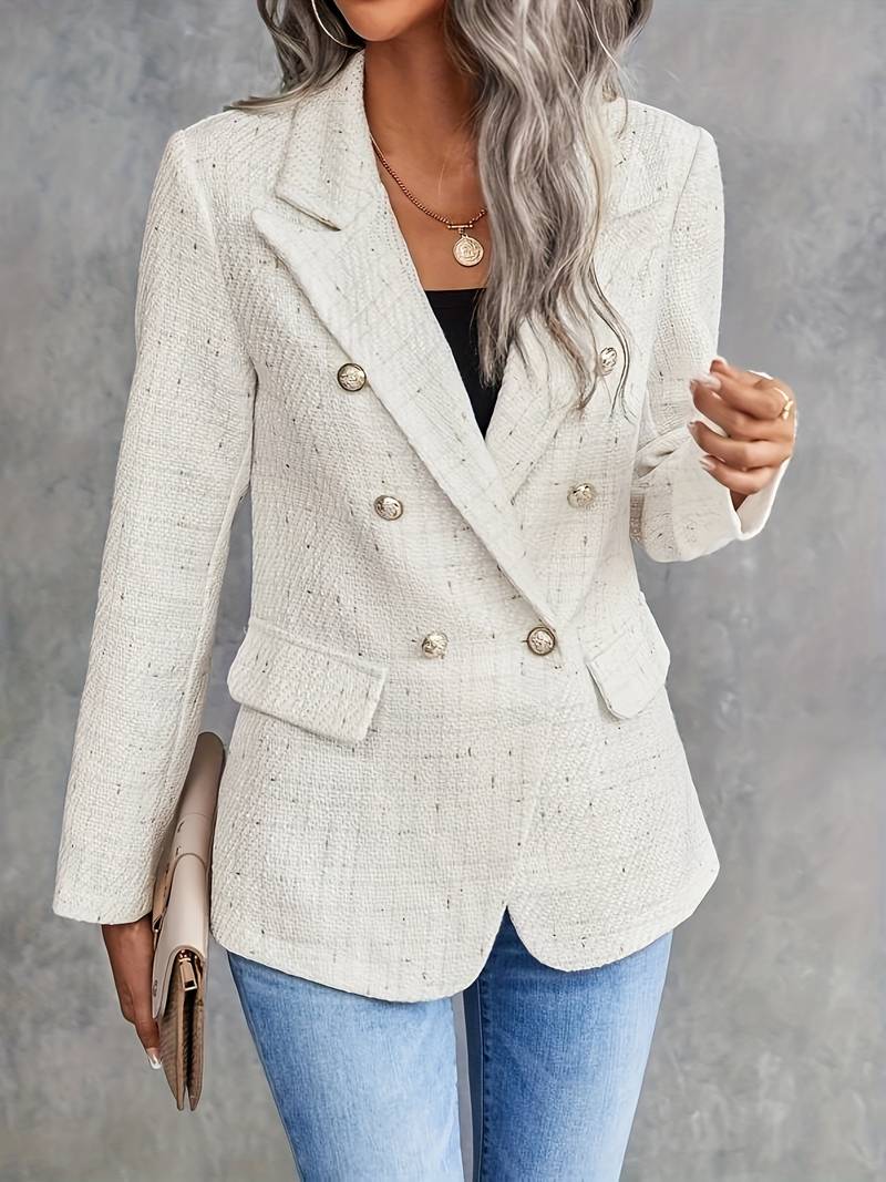 Tweed Blazer Eleganzia – Stijlvolle damesblazer voor zakelijke en casual looks
