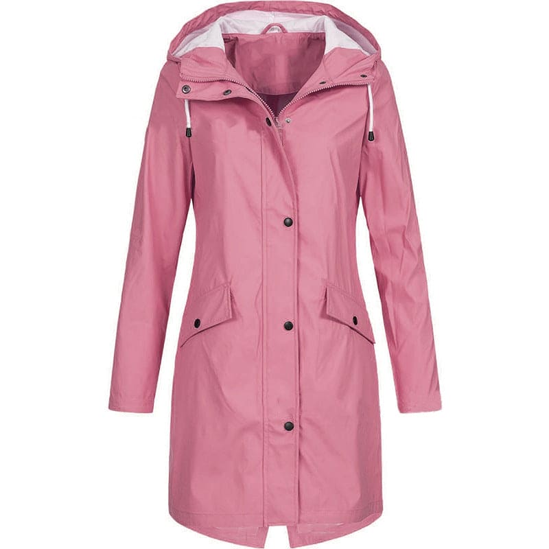 Dames Regenjas met Capuchon – Waterdichte Herfstjas