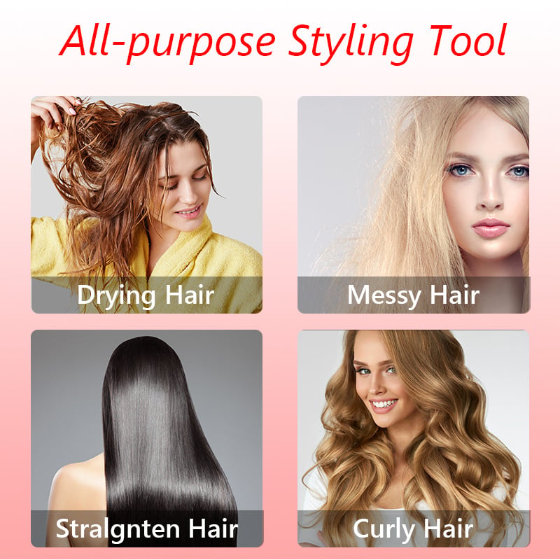 3-in-1 Rotating Hot Air Hairstyler and Hairdryer