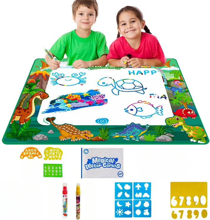 AquaLuxe Grand Water Art Mat | Extra grote magische tekenmat voor kinderen die creativiteit en eindeloos plezier inspireert