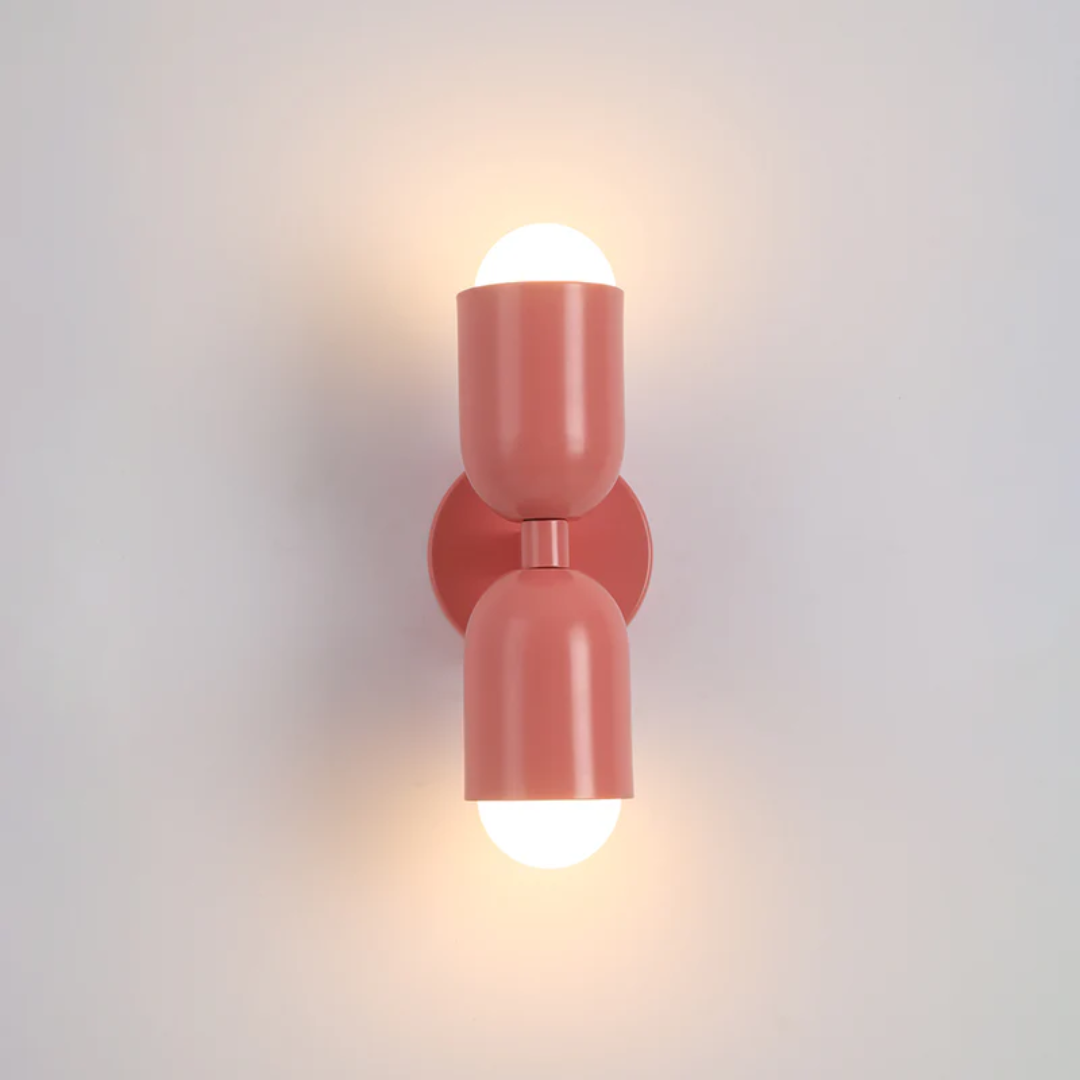 Moderne Metalen Cilinder LED Wandlamp 2-Licht