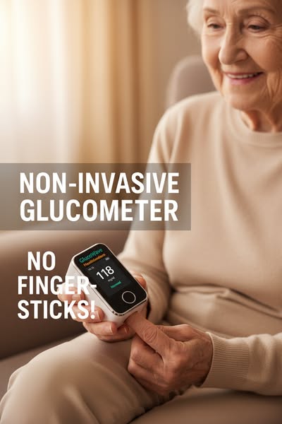 GlucoseGuard Monitor | Vingerpulsoximeter in 5 seconden met 99% nauwkeurigheid
