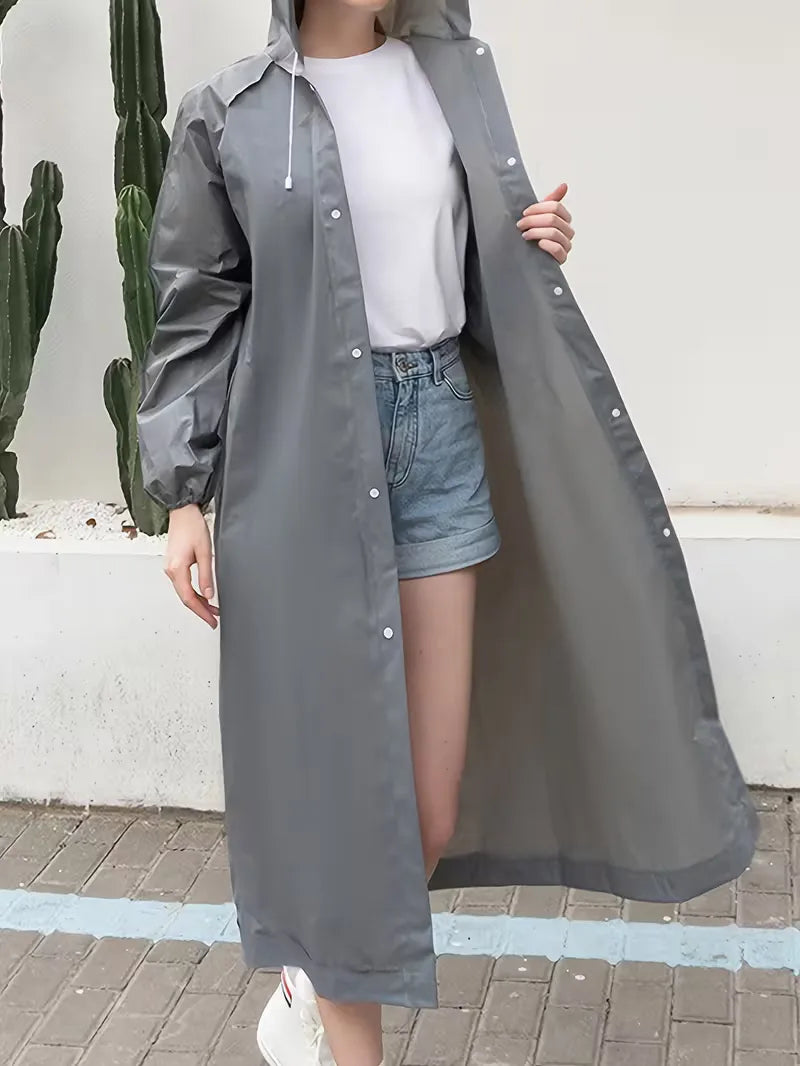 Unisex Regenjas met Capuchon – Waterdichte Bescherming tegen Regen en Wind