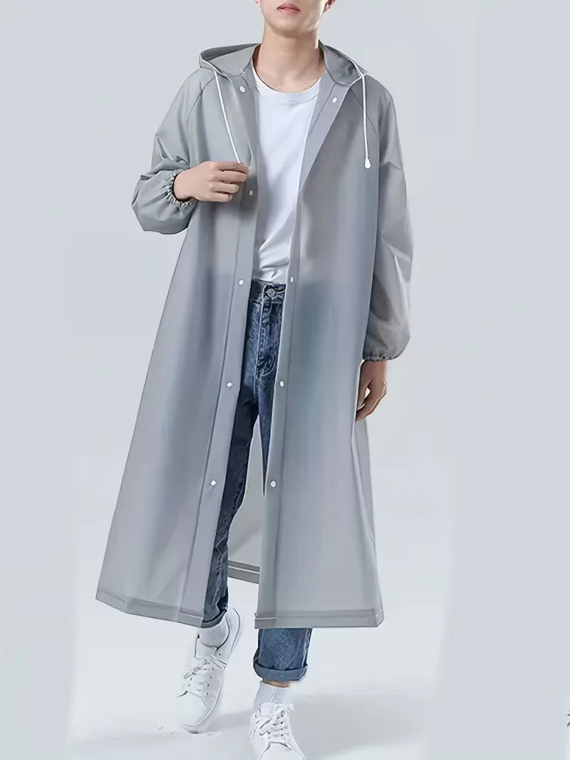 Unisex Regenjas met Capuchon – Waterdichte Bescherming tegen Regen en Wind