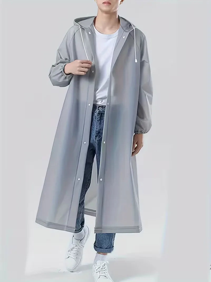 Unisex Regenjas met Capuchon – Waterdichte Bescherming tegen Regen en Wind