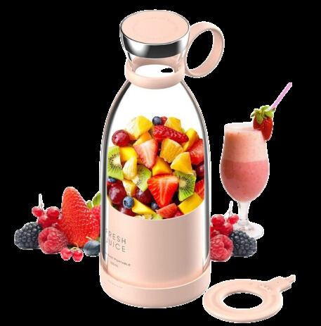 Compacte Draagbare Smoothie-Mixer met Fruitcontainer en Drinkdop