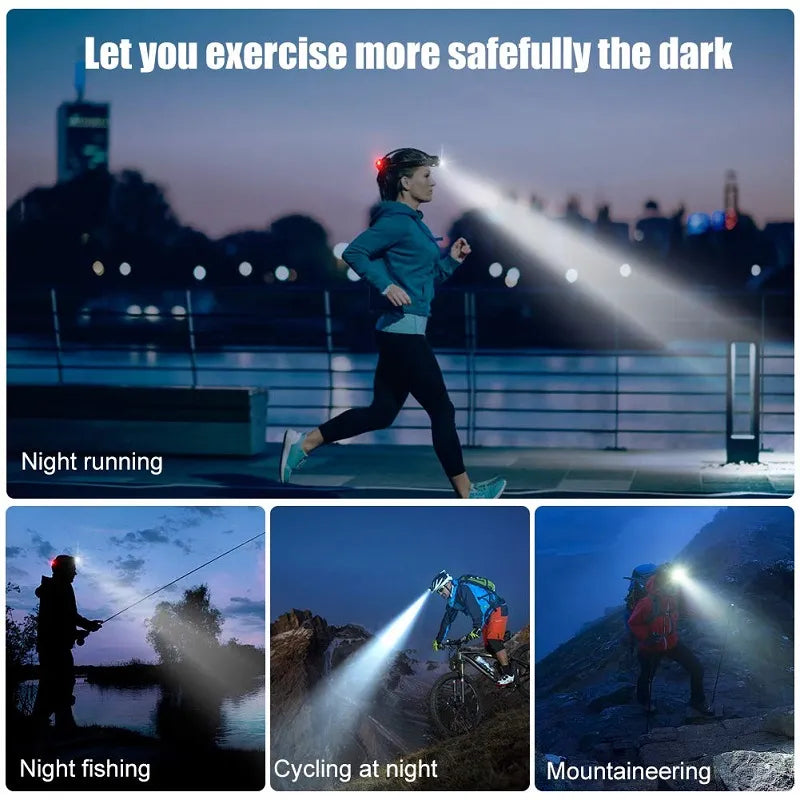 Oplaadbare Waterdichte LED Hoofdlamp met Zoomfunctie voor Outdoor
