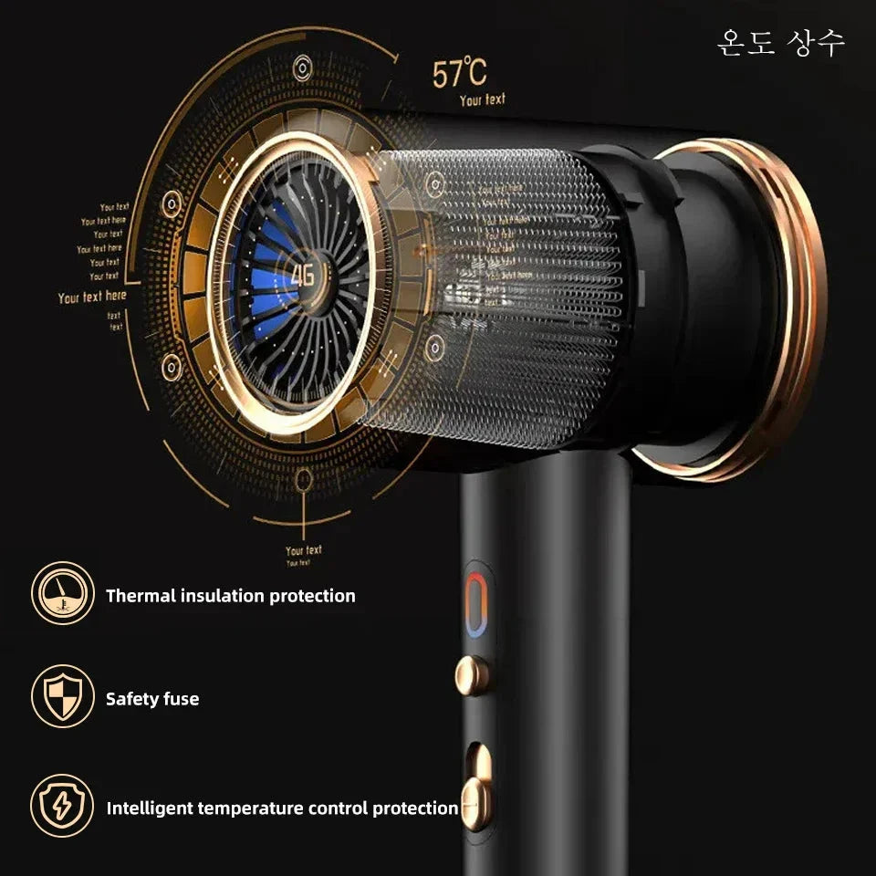 2400W Hochleistungs-Haartrockner mit Kalt- und Warmeluft Ionentechnologie