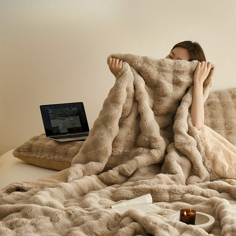 Dubbelzijdige Fleece Deken – Extra Zachte en Warme Knuffeldeken voor Bank en Bed