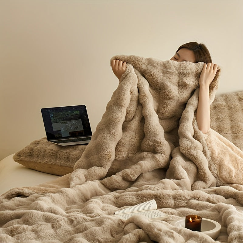 Dubbelzijdige Fleece Deken – Extra Zachte en Warme Knuffeldeken voor Bank en Bed
