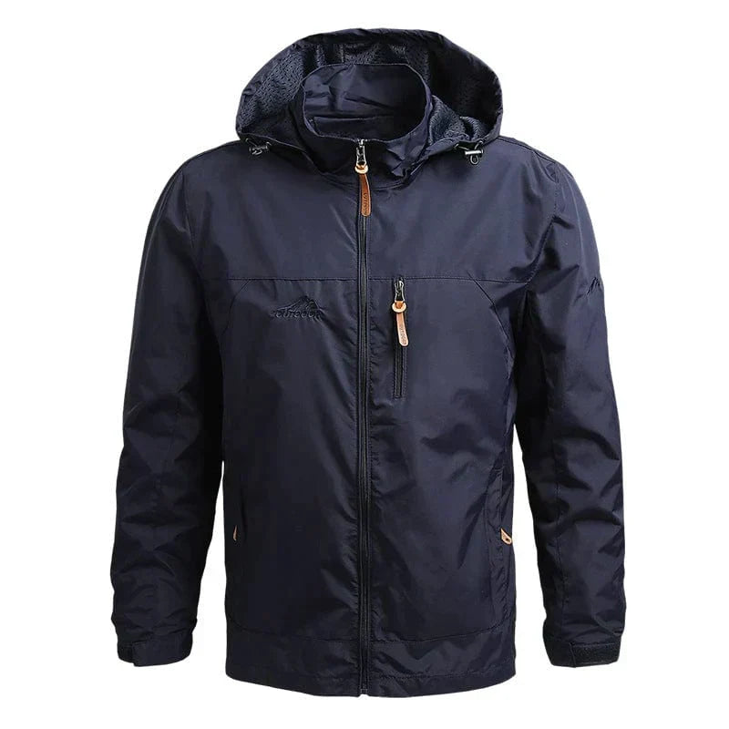 Waterdichte Herenjas met Capuchon – Winddichte Outdoor Jas voor de Herfst