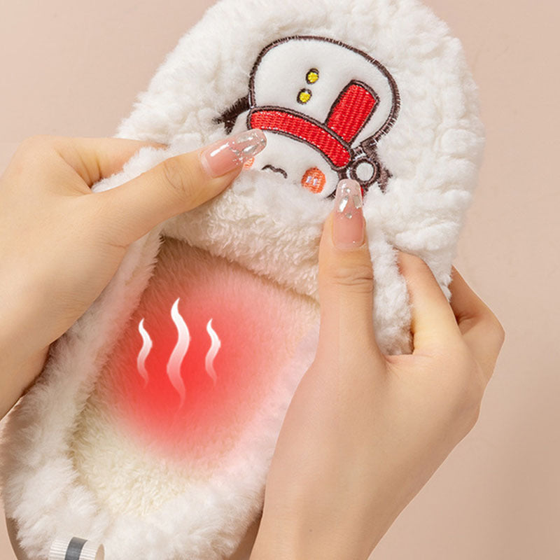 Warme Pluche Slippers met Antislipzool