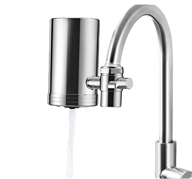 AquaLuxe Installatievrije Roestvrijstalen Waterzuiveraar | Verfijnde waterfiltratie voor een puur huishouden