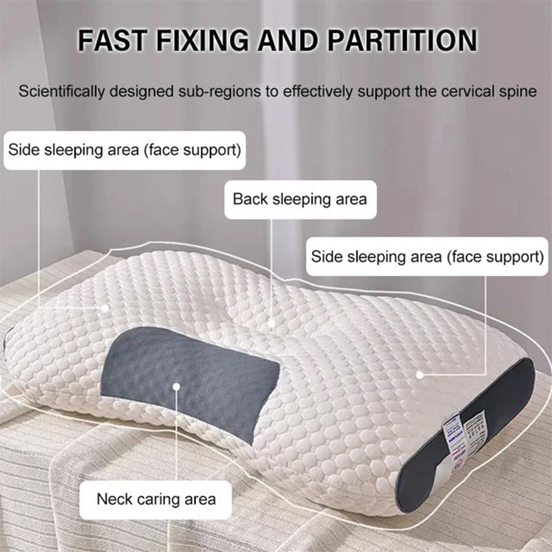 LuxiRest Antibacterieel Massagekussen | Ergonomische Neksteun voor een Verkwikkende Slaap en Ontspanning