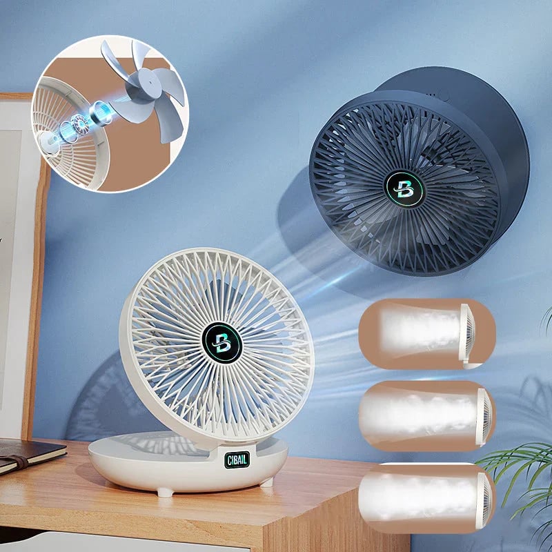AeroLux Elegante Draagbare Ventilator | Stijlvolle, opvouwbare ventilator voor ultiem comfort