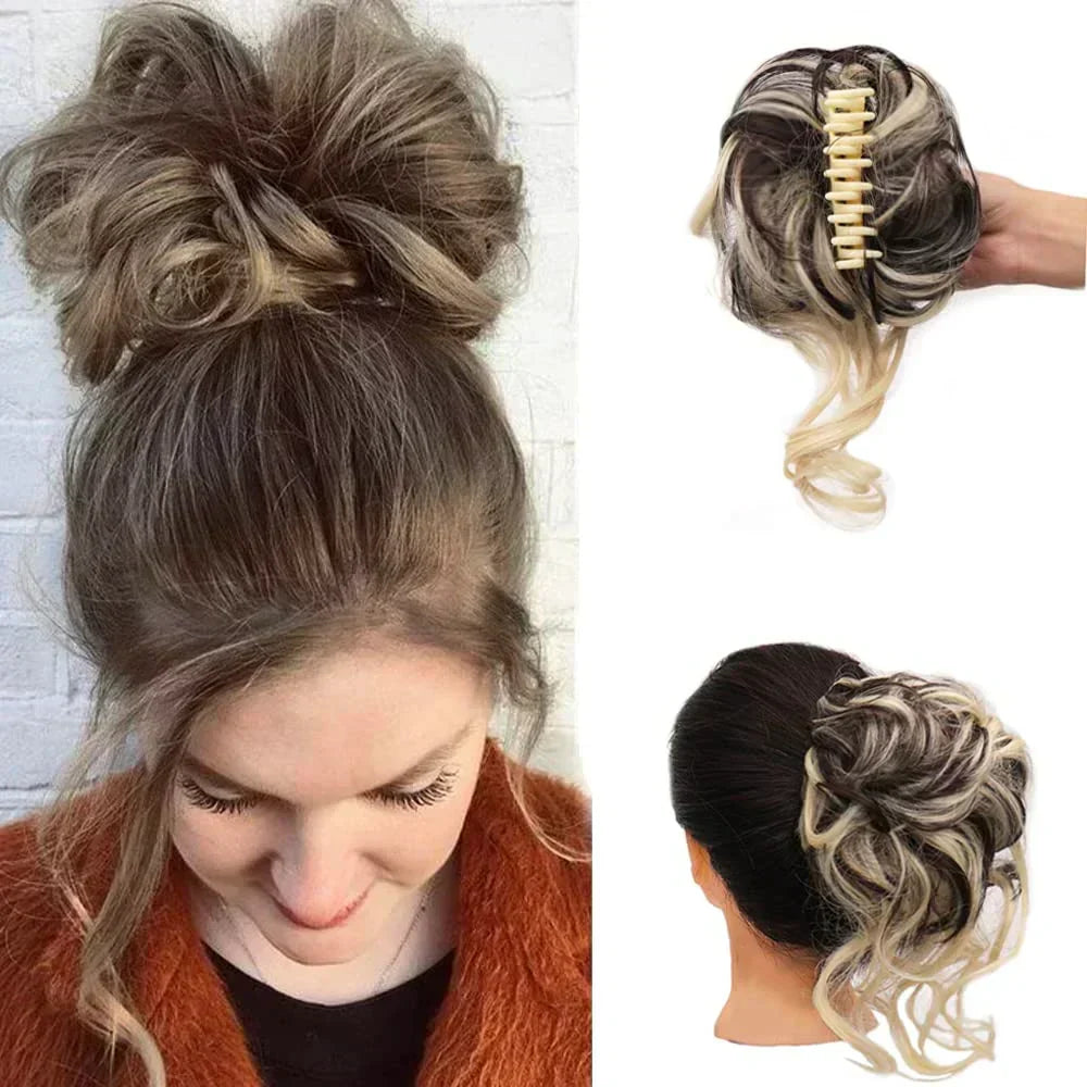 CurlyBun: Direct Gelockt Knot Haar Klem