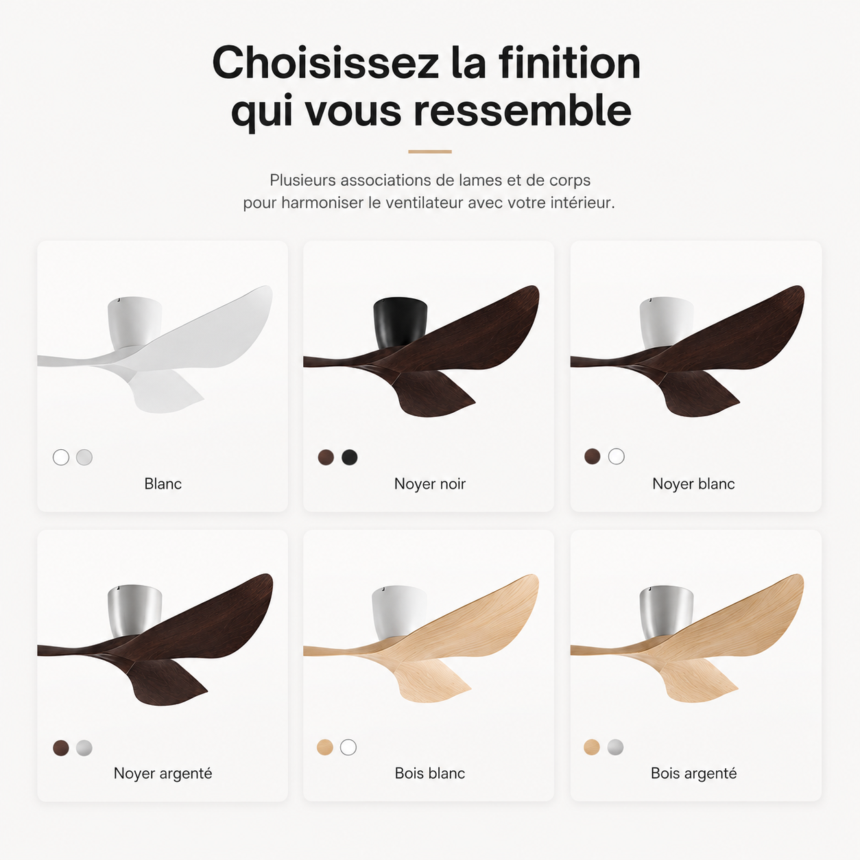 Nelvarn – Minimalistische Plafondventilator met Bladen