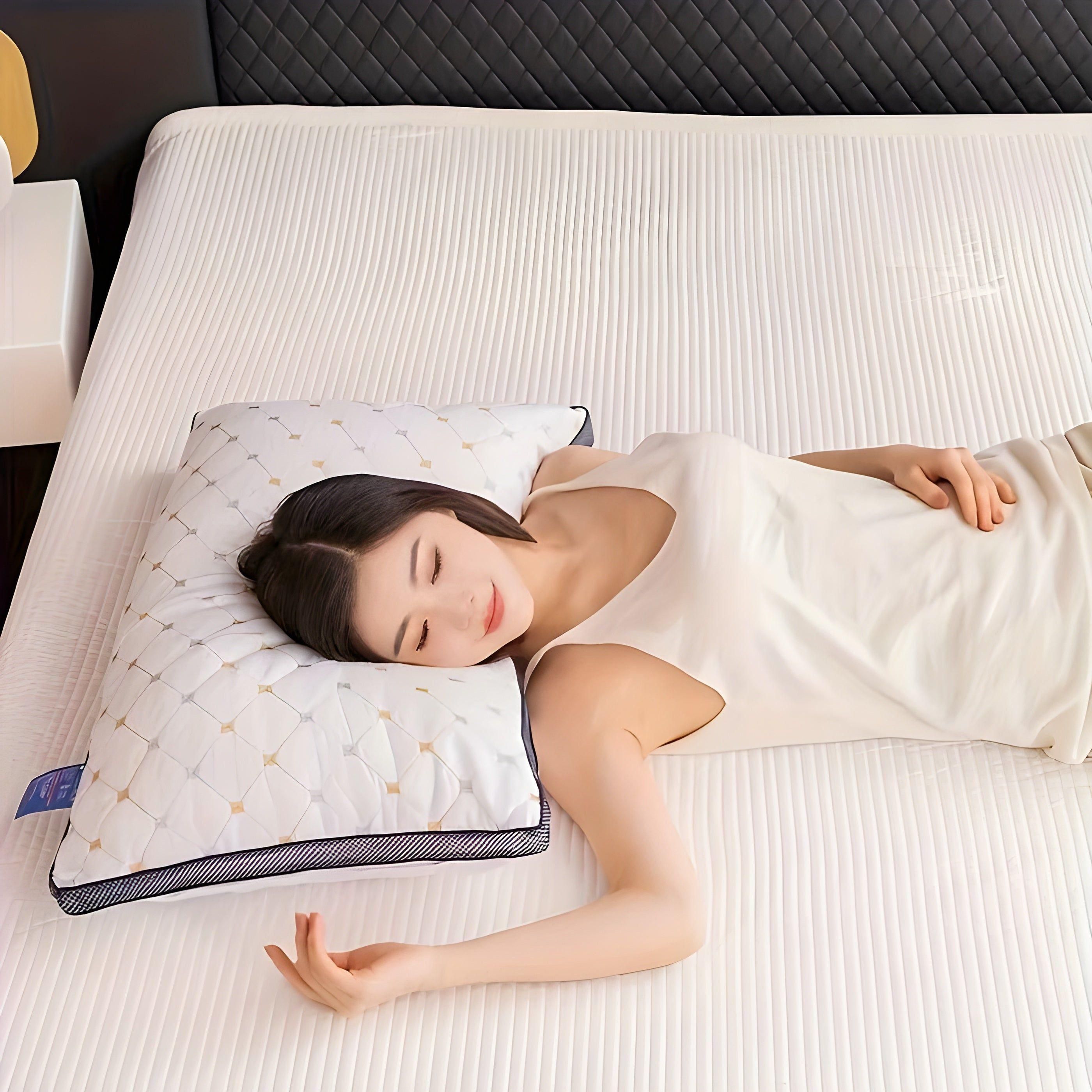 Ergonomisch Neksteunpillow voor Zijslapers - Hypoallergeen, Wasbaar, Beste Kussen voor Nekpijn