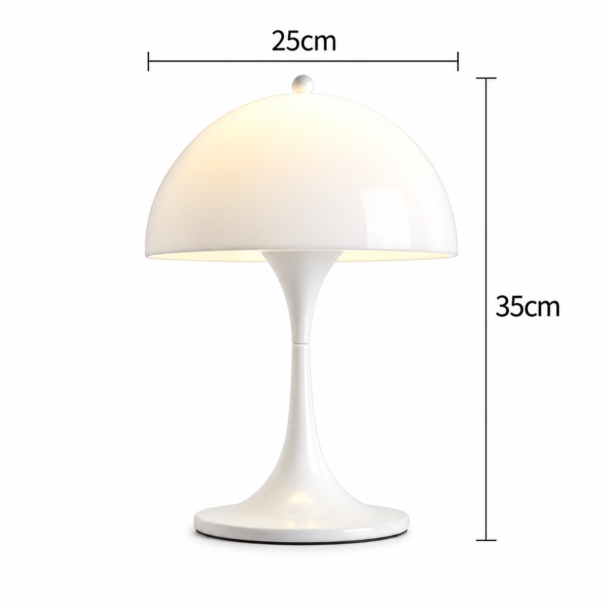 Panthella Tafellamp – Mid-Century Champignon Tafellamp met Zacht Verspreid Licht