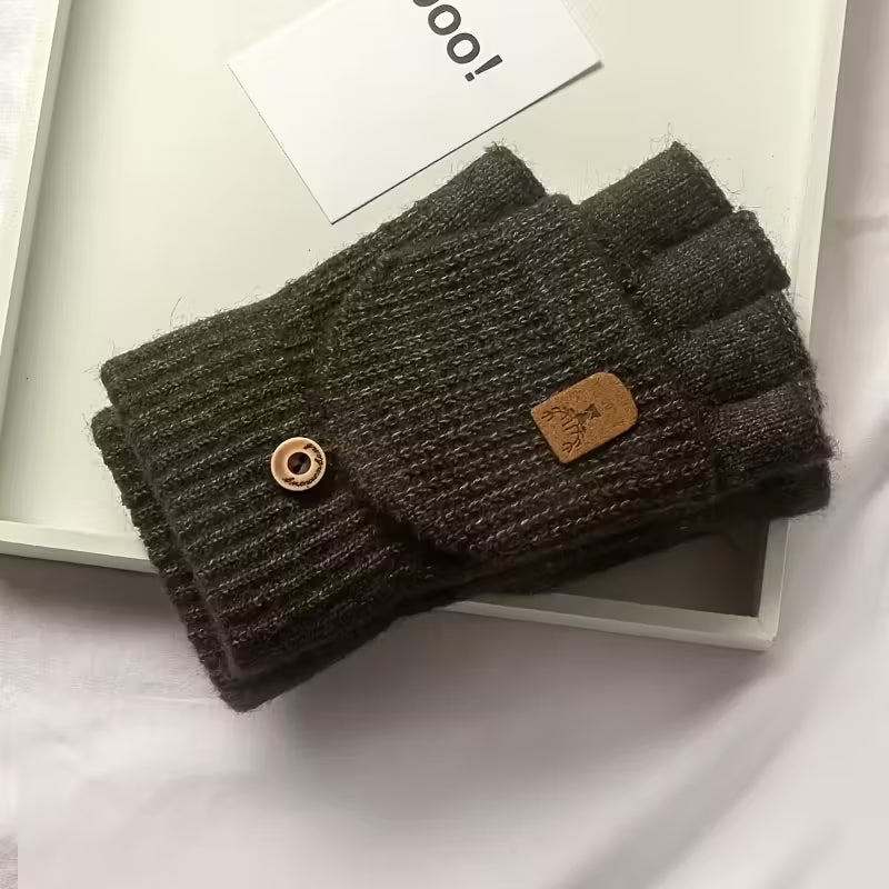 Heren WinterPro Vingerloze Handschoenen – Dik, Warm en Comfortabel