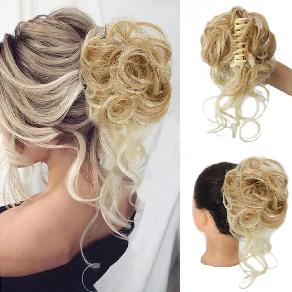 CurlyBun: Direct Gelockt Knot Haar Klem