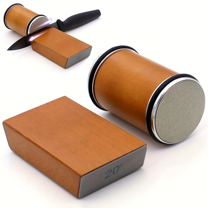 Schleifstein-Set EdgeCraft DuoSharp | Diamantsteen met Magnetische Bevestiging | 15° & 20° Slijphoek | Hout & Metaal