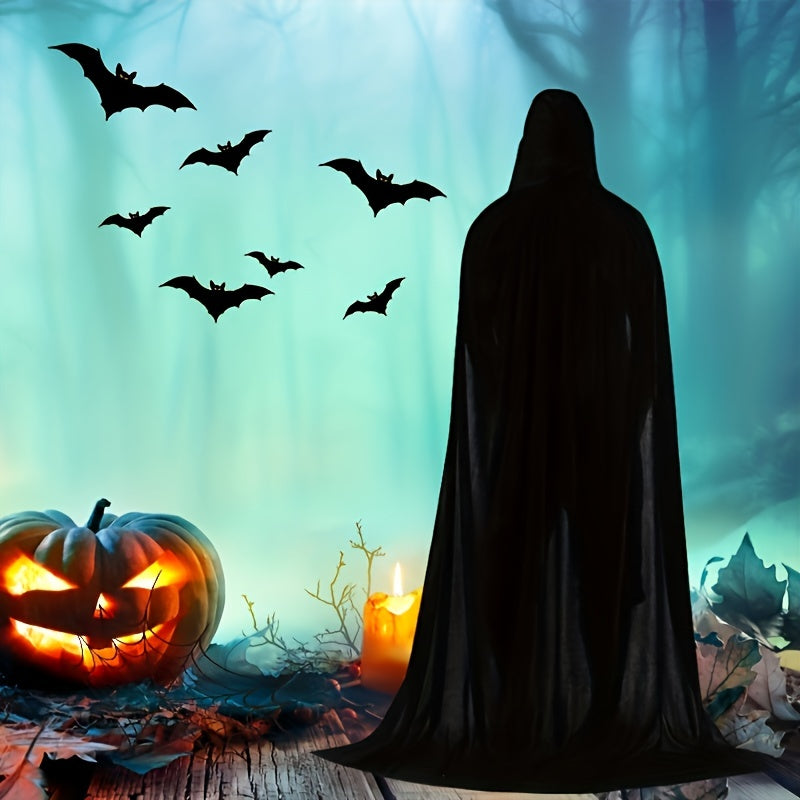 Unisex Lange Hoody Halloween Kostuum Cape | Elegante Vintage