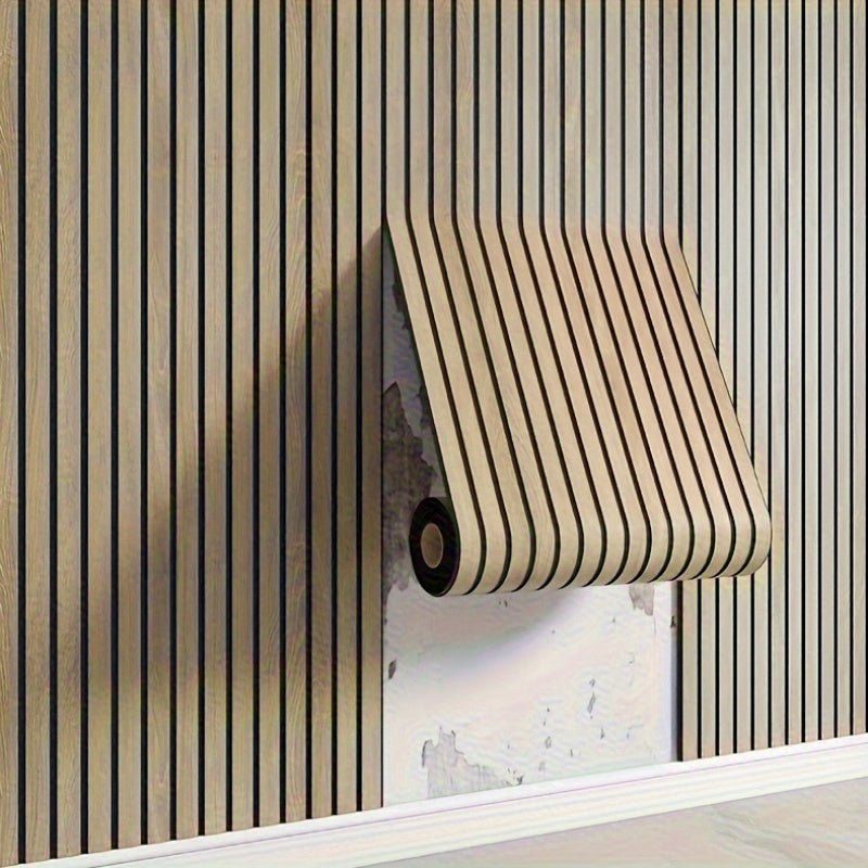 HoutLook Wandpanelen – Zelfklevende 3D PVC Wandbekleding voor een snelle woonervaring