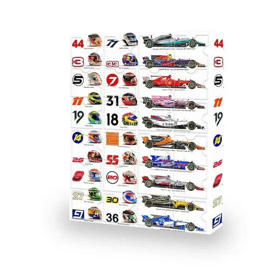 Formule 1 Adventskalender 2026 – 24 Dagen Verzamelobjecten