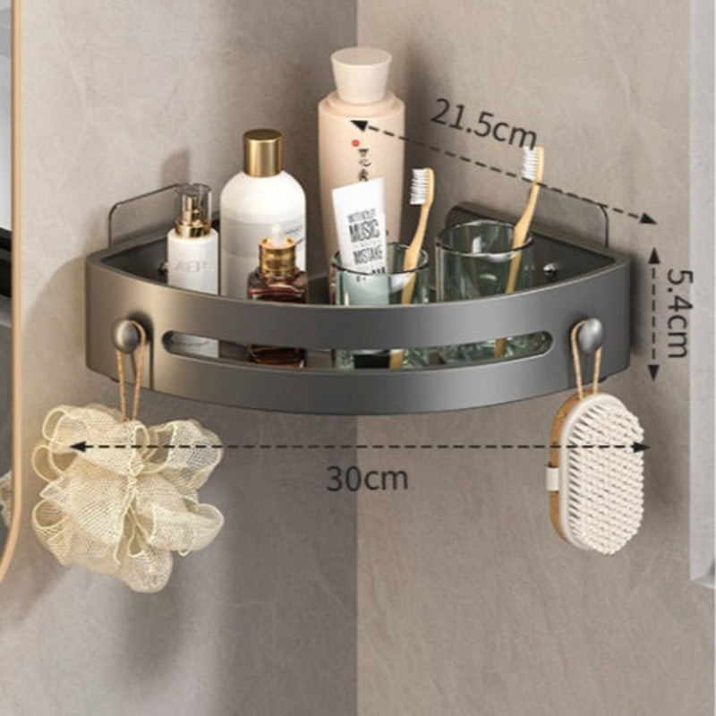 Geen-Boor Driehoekige Douche Caddy