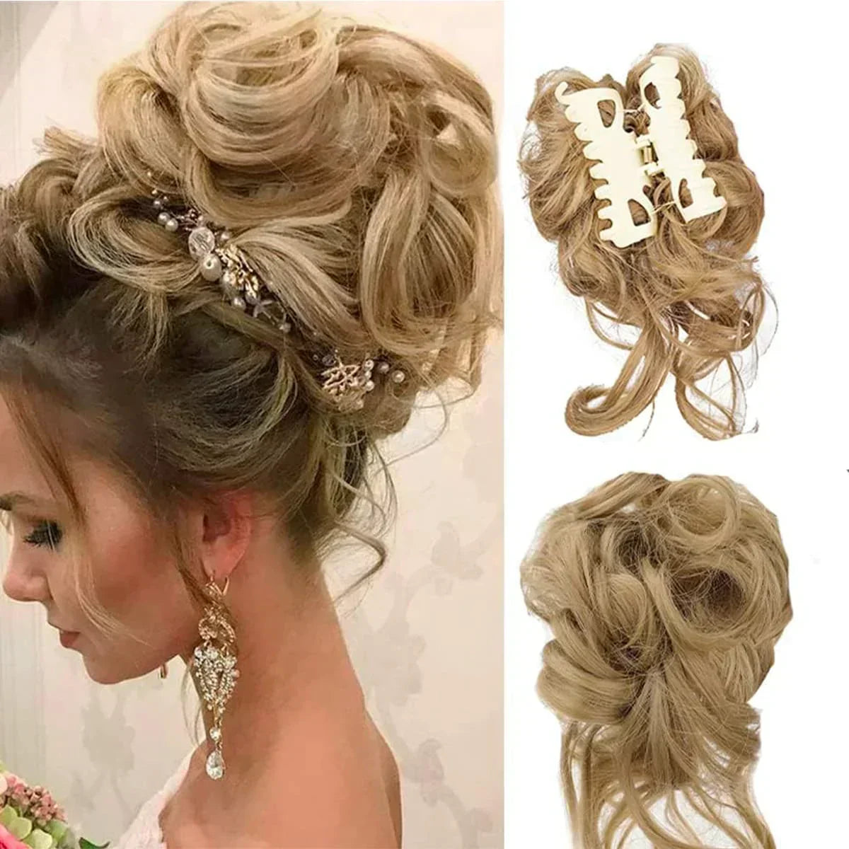 CurlyBun: Direct Gelockt Knot Haar Klem