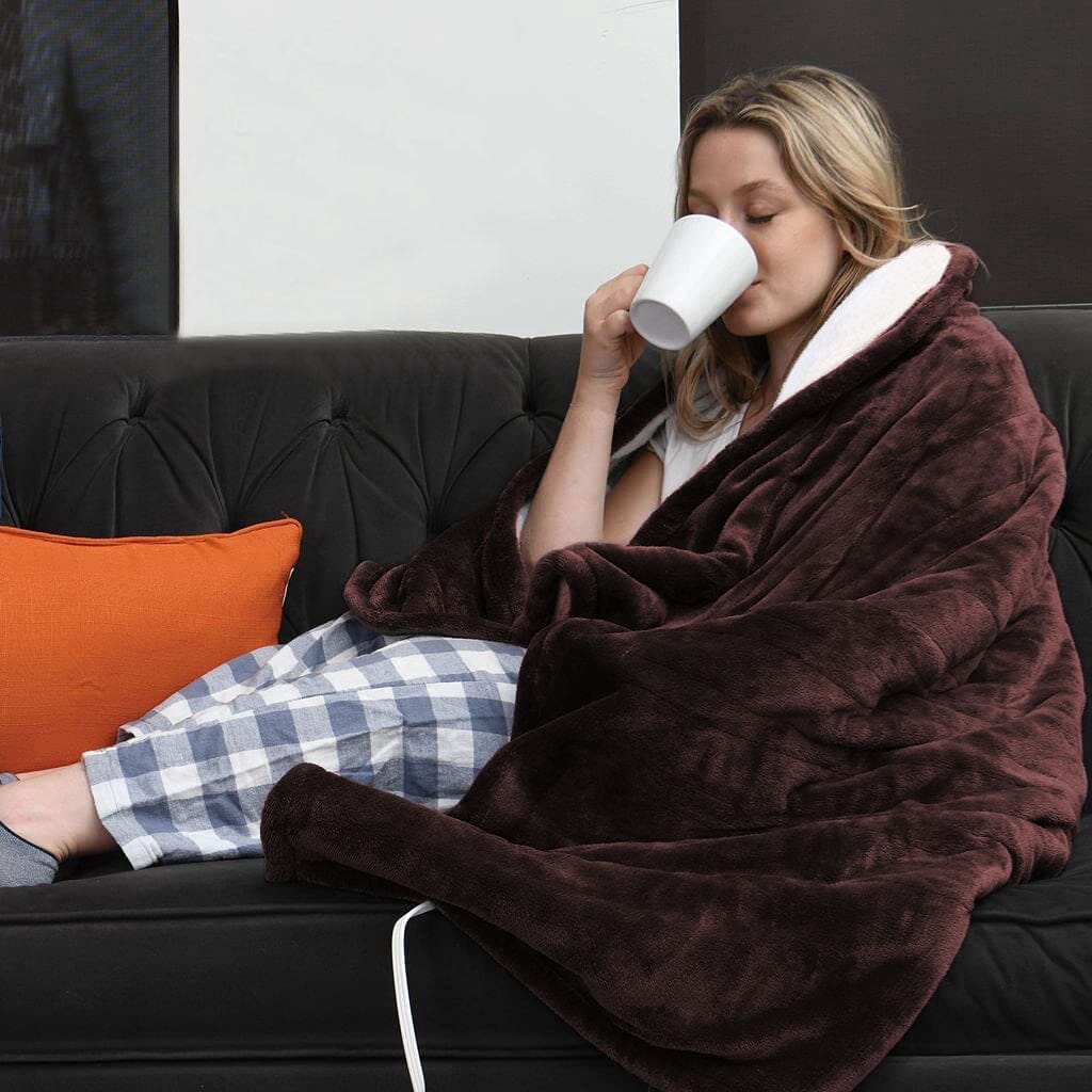 Flanellen Elektrische Deken – Extra Zachte Warmtedeken voor Koude Nachten