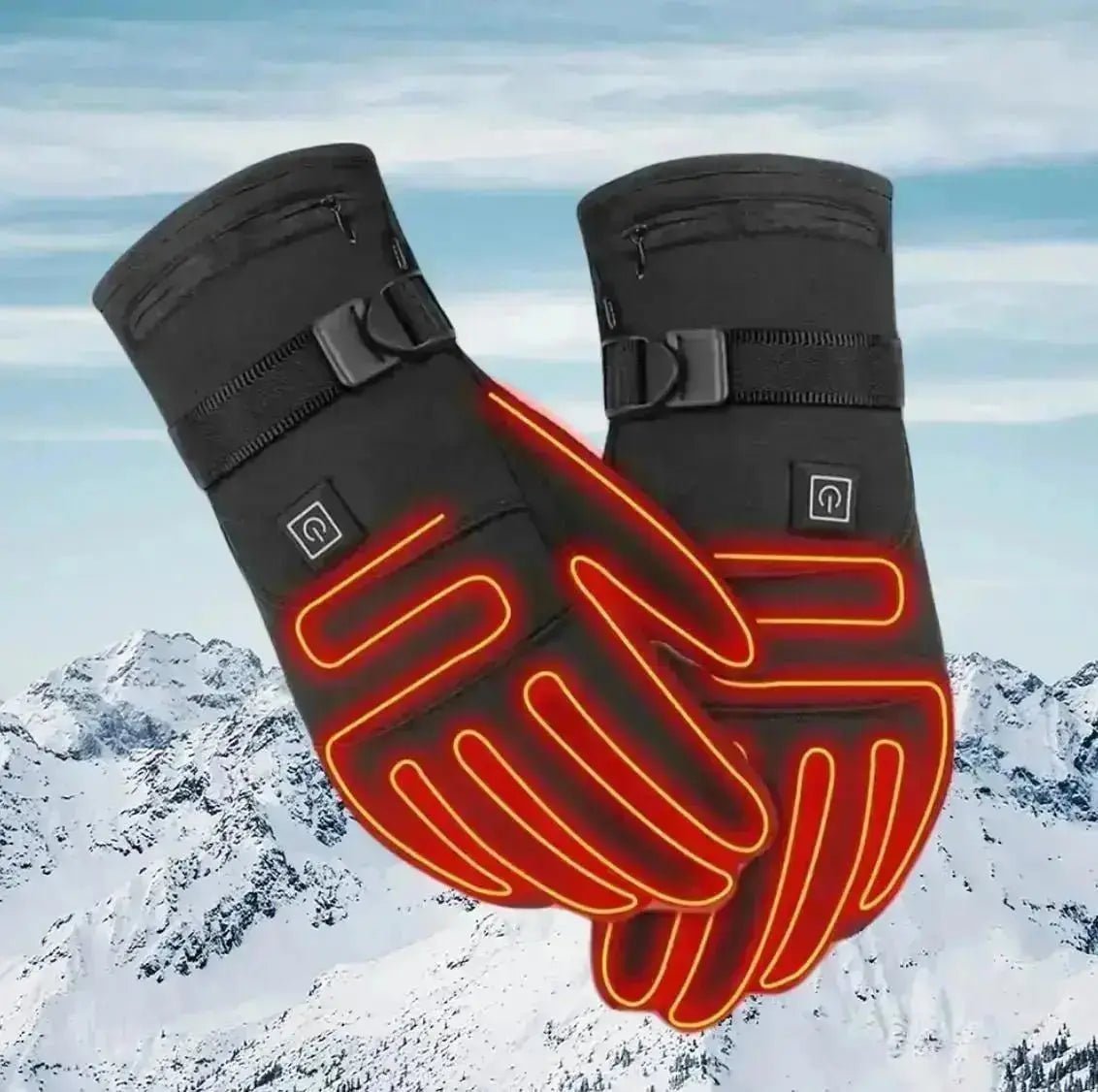 Elektrisch verwarmde waterdichte handschoenen met 3 temperatuurinstellingen