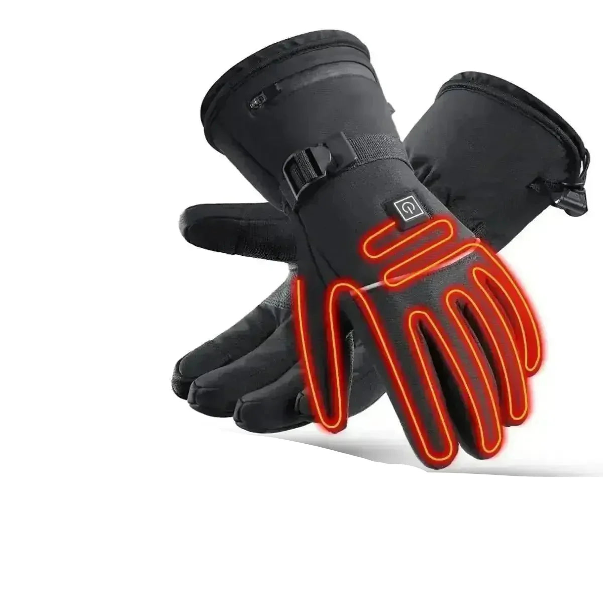 Elektrisch verwarmde waterdichte handschoenen met 3 temperatuurinstellingen