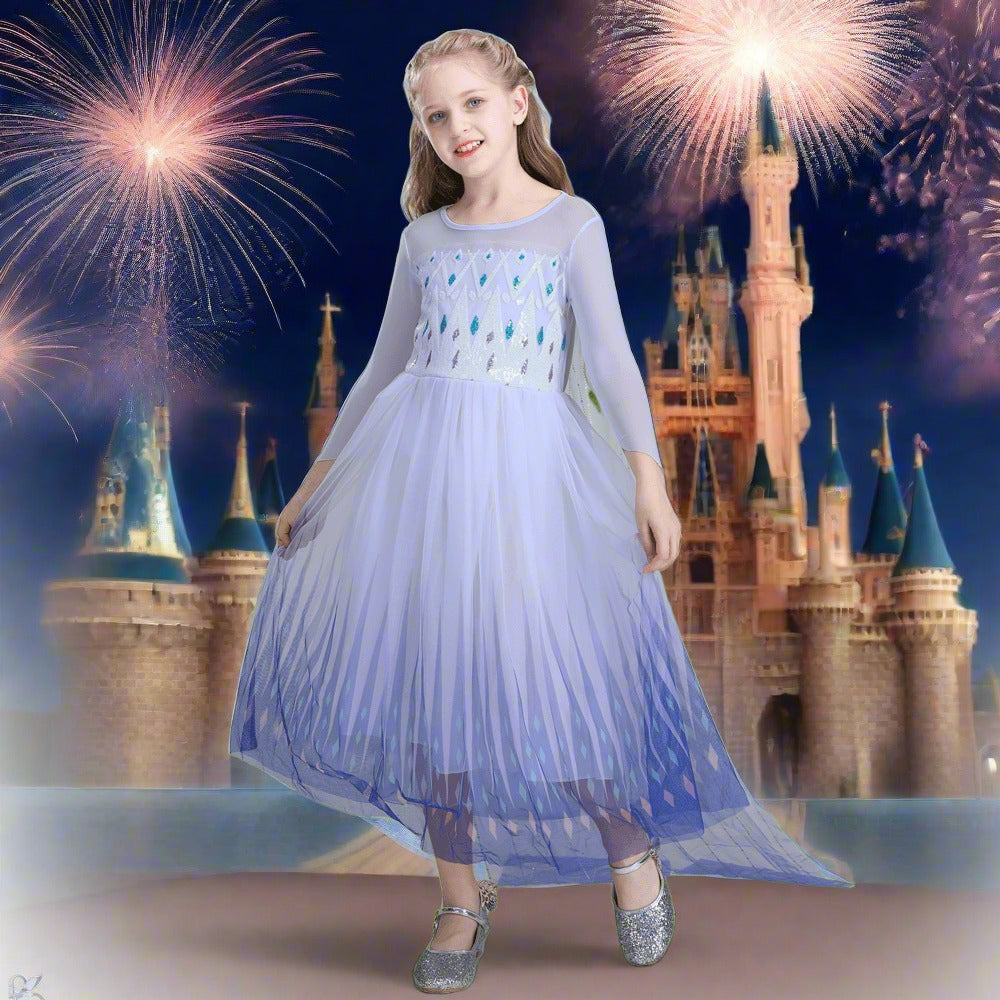 Meisjes Prinses Halloween Kostuum Lange Maxi