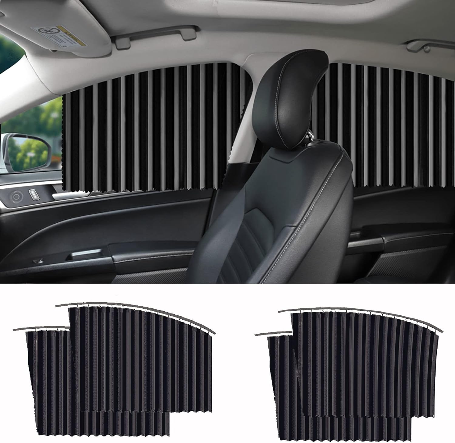 LuxShade Elite Magnetisch Auto Zonnescherm | Bescherming en privacy voor uw voertuig in stijl