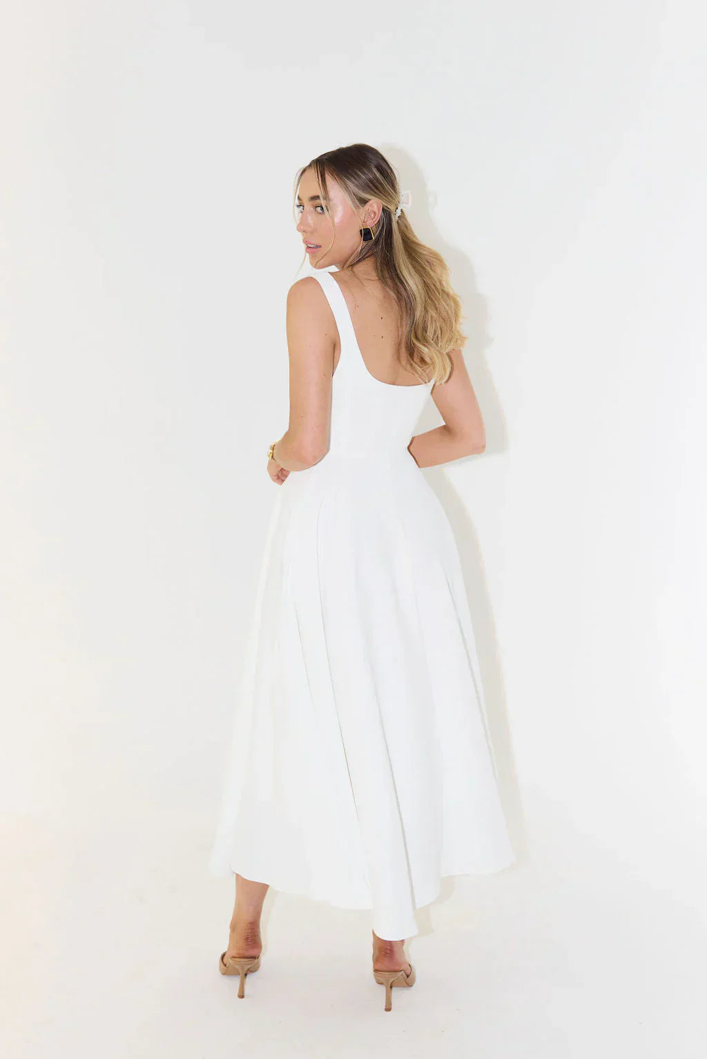 Celeste Couture Midi-jurk | Elegante cocktailjurk voor een tijdloze stijl