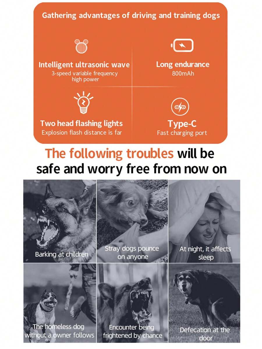 BarkGuard Ultrasone Afschrikker | Humane apparaat om ongewenst geblaf van honden te ontmoedigen