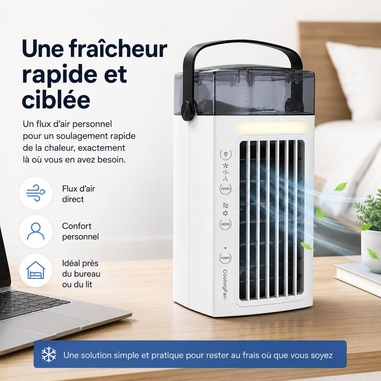 Persoonlijke draagbare airconditioner