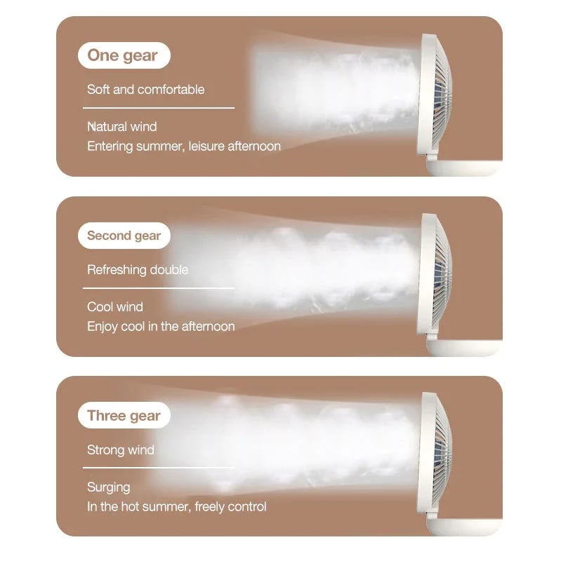 AeroLux Elegante Draagbare Ventilator | Stijlvolle, opvouwbare ventilator voor ultiem comfort