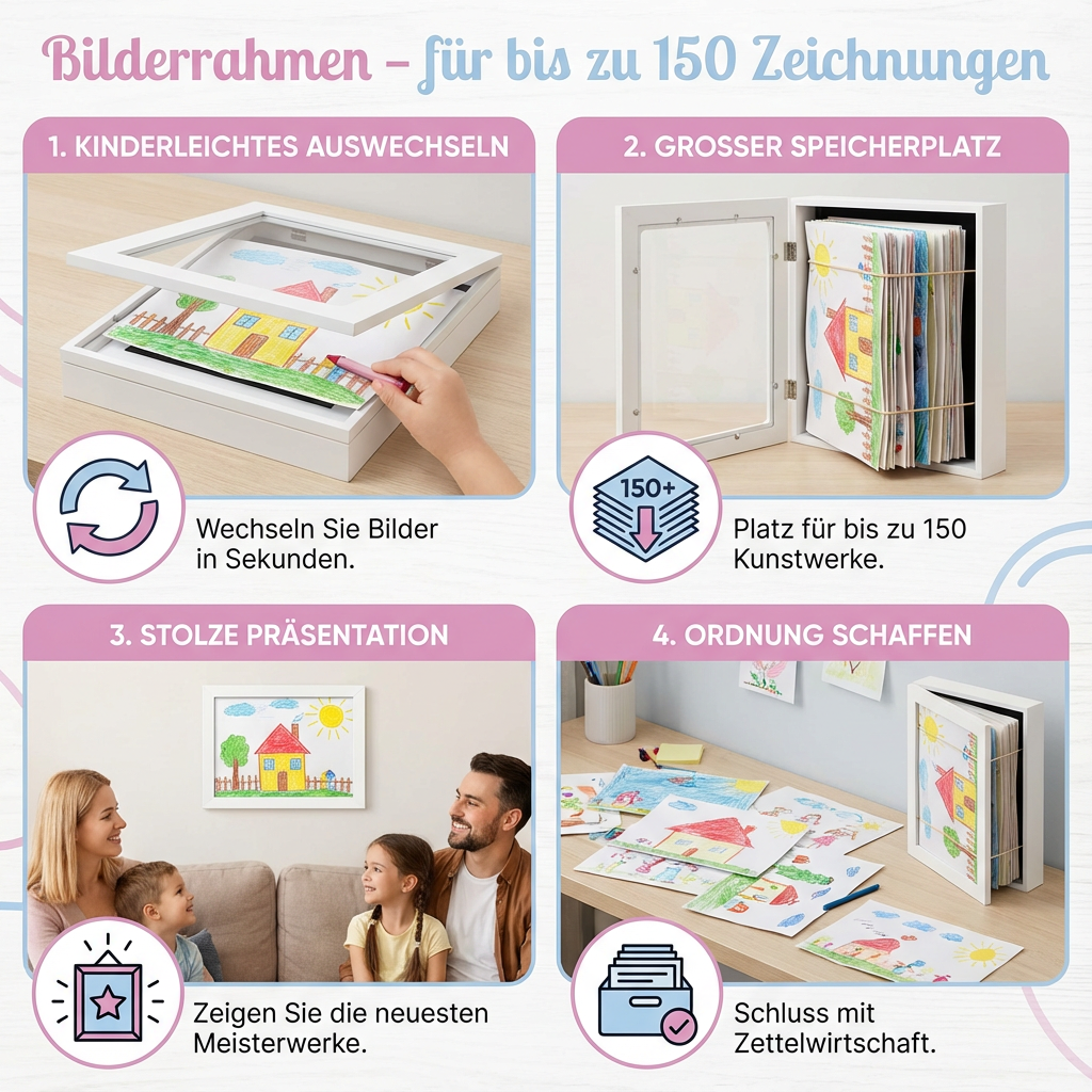 Fotolijst - voor maximaal 150 tekeningen