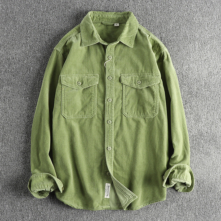 RetroRib Corduroy Shirt van Katoen met Relaxte Pasvorm