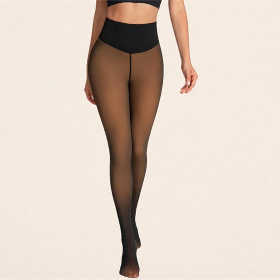 ThermoCurve | Originele Fleece Gevoerde Leggings Taille Bepalend Warm Slank