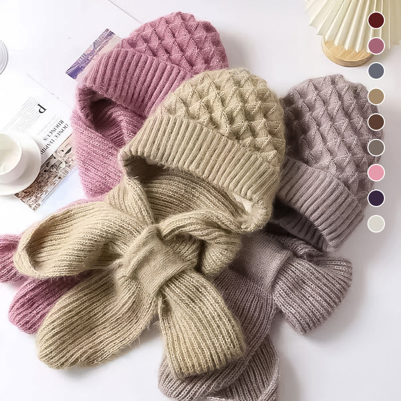 1+1 GRATIS | ScarfBeanie - Dames sjaal en beanie-muts in één