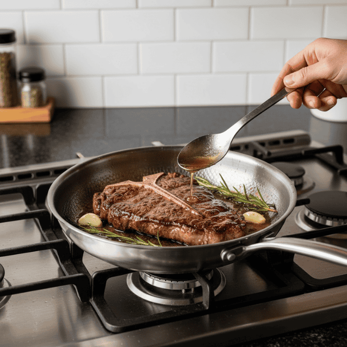 TITAN-PREMIUM PAN – Hoogwaardige titanium pan zonder coating voor alle kookplaten