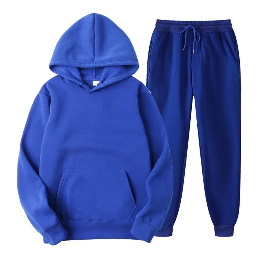 Heren Lounge Set – Comfortabele Katoenen Twee-delige Outfit met Moderne Snit