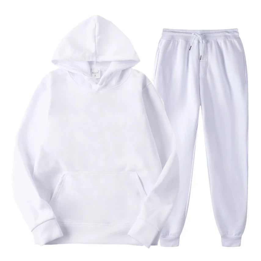 Heren Lounge Set – Comfortabele Katoenen Twee-delige Outfit met Moderne Snit