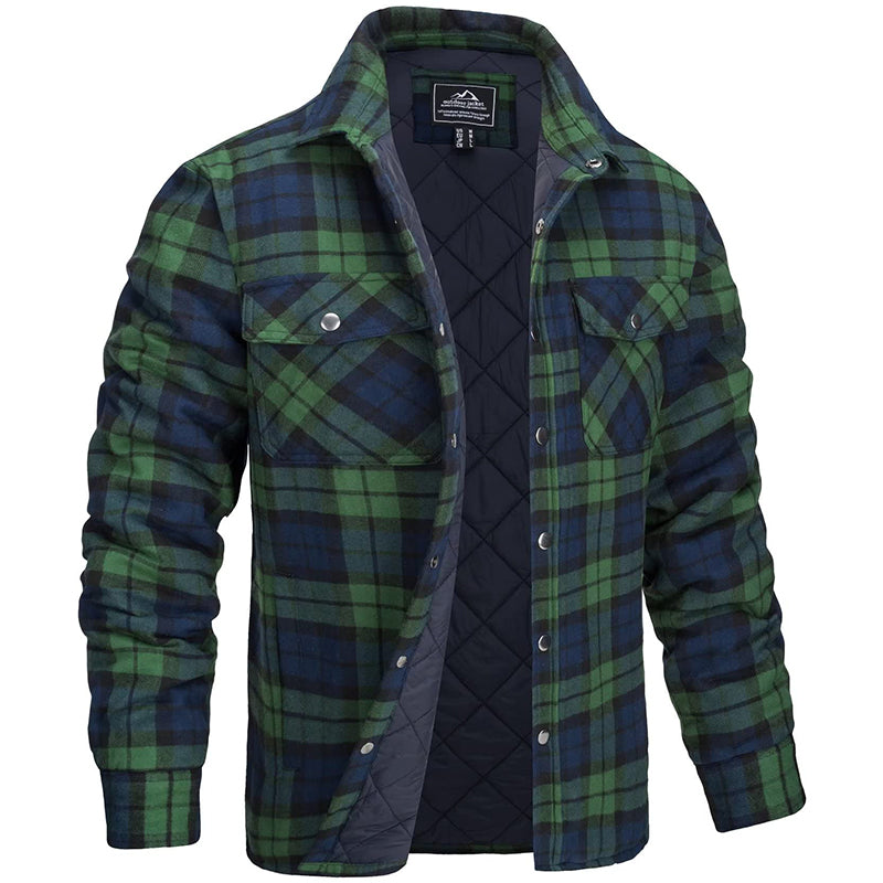 Winterjas Heren | Duurzame Werkkleding | Checked Design